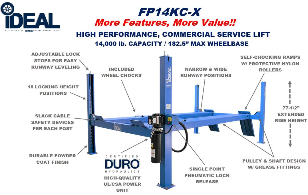 IDEAL FP14KC-X SERVICE LIFT
